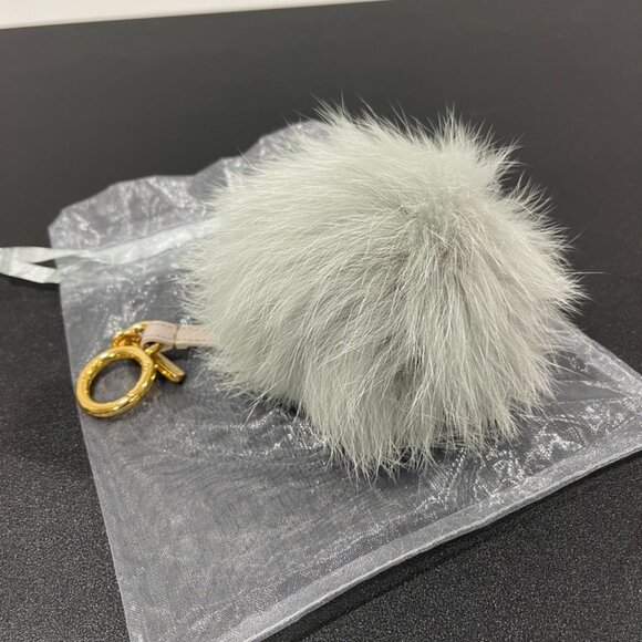Fendi Blue Pom Pom Bag Charm/Key Chain (JB1258) - Picture 1 of 3